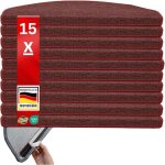 Karat - x 15 tapis d'escalier london, vin rouge, 23, 5 x 65 cm, demi - circulaire Karat - x 15 tapis d'escalier london, vin rouge, 23, 5 x 65 cm, demi - circulaire