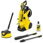 Krcher k 4 premium power control flex home, max. 130 bar, 420 l / h, de enrouleur de tuyau, de enrouleur ...