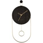 Karlsson - horloge murale avec aiguilles dorées, swing, ø 20 cm Karlsson - horloge murale avec aiguilles dorées, swing, ø 20 cm