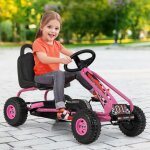 Kart  pdales vlo et vhicule pour enfants sige rglable avec frein  main 3 - 6ans rose cw9296 design ...