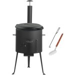 Kazan en fonte avec four kazan ø 34 cm marmite en fonte 6, 9 l avec couvercle chaudron - bbq - toro Kazan en fonte avec four kazan ø 34 cm marmite en fonte 6, 9 l avec couvercle chaudron - bbq - toro