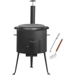 Kazan en fonte avec four kazan  44 cm marmite en fonte 19 l avec couvercle goulasch - bbq - toro