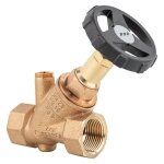 Vanne  flux libre kemper rg avec bouchon de vidange g1 / 4, ig dn40 (1 1 / 2')