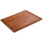 Kesper - planche  dcouper avec pieds antidrapants, bambou fonc, 50 x 56 cm.