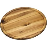 Planche  pizza en bois d'acacia - marron - d 32 cm - livraison gratuite
