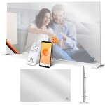 Kesser - chauffage infrarouge, chauffage  miroir economie d'nergie 2en1 sur pied & montage mural, avec ...