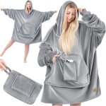 Couverture à capuche couverture douillette avec manches pull - over polyvalent couverture portable à ... Couverture à capuche couverture douillette avec manches pull - over polyvalent couverture portable à ...