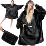 Couverture à capuche couverture douillette avec manches pull - over de couverture couverture portable ... Couverture à capuche couverture douillette avec manches pull - over de couverture couverture portable ...