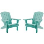 Keter - fauteuil de jardin adirondack - lot de 2 - bleu