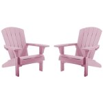 Keter - fauteuil de jardin adirondack - lot de 2 - rose