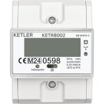 Ketler - ketr8002 : compteur �lectrique - t�tra 80 a - certifi� mid - sortie d'impulsion - simple tarif ...