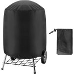 Kettle bbq grill cover, 420d heavy duty waterproof charcoal grill cover for weber kettle smoker, outdoor ...