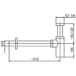 Kfa butelkowy syphon lavabo chrom� design durable
