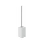 Kiamami valentina - porte - brosse wc a poser en c�ramique blanche quadrill�e vella
