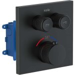 Kielle - arkas i - mitigeur thermostatique encastré, avec corps d'encastrement, 2 sorties, noir mat 10611214 ... Kielle - arkas i - mitigeur thermostatique encastré, avec corps d'encastrement, 2 sorties, noir mat 10611214 ...