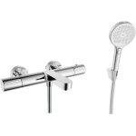 Kielle - oudee - mitigeur thermostatique de baignoire avec accessoires, chrome 10302snt30