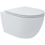 Oudee - wc suspendu avec abattant softclose, vortex rimless, blanc 30102004 - kielle