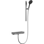 Kielle - vega - set de douche thermostatique, 3 jets, gun metal 20618023