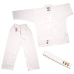 Kimono de karat� stormcloud seiken pour enfants avec ceinture blanche gratuit 120
