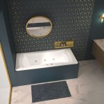 Kinedo - baignoire balneo rectangulaire - avantage - 170 x 75 cm - fabrication fran�aise - sans tablier ...