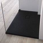 Kinedo - receveur kinesurf découpable 180x80 noir aspect pierre avec cache - bonde assorti et bonde extra ... Kinedo - receveur kinesurf découpable 180x80 noir aspect pierre avec cache - bonde assorti et bonde extra ...