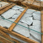King matriaux - dalle en quartzite du brsil - grise - 400kg