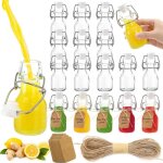 Kingrol lot de 30 mini bouteilles en verre de 60 ml avec �tiquettes personnalis�es et ficelle pour travaux ...