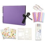 Kinsi - album photo 80 pages - 29, 5 x 21cm, pour 240 photos, livre d'or pour anniversaire et mariage, ...