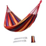 Hamac suspendu - hamac de camping de voyage, simple - orange