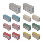 Kit de 14 mini fusibles  cartouche fendus pour automobile mcase 15a 20a 25a 30a 40a 50a 60a 32v
