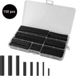 Kit de 150 gaines thermor�tractables noires - pour r�paration de c�bles �lectriques, voiture et syst�mes ...