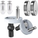 Kit de 2 boulons de charnire pour abattant de wc, fixations de charnire suprieure  dgagement rapide, ...