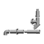Wolf - kit 2651907 dn 60 / 100, jusqu&39 24 kw, pice indpendante de l&39 air, pour faade du tuyau ...