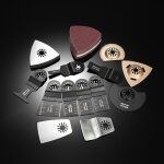 Kit de 38 pices de scies oscillantes mixtes, compatible avec fein multimaster, makita, bosch, rockwell ...