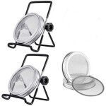Kit de 6pcs couvercles germination avec 4pcs couvercle � germer �cran en acier inoxydable et 2pcs supports ...