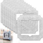 Kit de 8 lingettes de nettoyage pour robot lave - vitres , compatible avec ecovacs winbot mini, miniit, ...