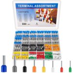 Kit de 800 cosses de fil, ensemble de manchons isol�s, connecteurs de c�ble, outil de cosses de fil pour ...