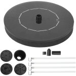 Kit d'accessoires pour fontaine solaire avec pompe et 7 buses pour bain d'oiseaux et jardin.