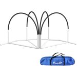 Kit d'agilit pour chien 4 pices - hooper agility - arceaux entrainement, obstacle, sac de transport ...