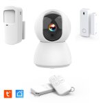 Kit d?alarme intrieure connect volutif avec camra ip pt 4mp avec sirne intgre 90 db
