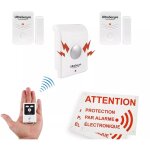 Kit alarme 'local agricole' autonome sans - fil - 2 détecteurs ouverture + sirène + télécommande (bt) ... Kit alarme 'local agricole' autonome sans - fil - 2 détecteurs ouverture + sirène + télécommande (bt) ...
