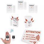 Kit alarme 'local agricole' autonome sans - fil - 4 détecteurs d'ouverture + sirène + 2 télécommandes ... Kit alarme 'local agricole' autonome sans - fil - 4 détecteurs d'ouverture + sirène + 2 télécommandes ...