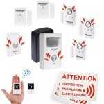 Kit alarme 'local agricole' autonome sans - fil - 5 dtecteurs ouverture + mouvement + sirne + tlcommandes ...