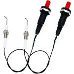 Kit d'allumage pizo  bouton poussoir au propane de 30 cm de long pour gril  gaz / cuisinire / chauffage ...