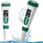 Kit analyse eau professionnel 5 param�tres, 2 testeurs portatifs, mesure tds / ec / ph / salinit�, thermom�tre ...