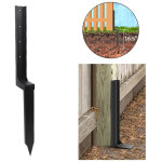 Kit d'ancrage pour poteau de cl�ture (1 pi�ce), piquets de r�paration robustes en acier, ancrage au sol ...