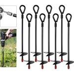 Kit d'ancrage au sol pour trampolines, balançoires, abri de jardin, tour de jeu uvm à visser Kit d'ancrage au sol pour trampolines, balançoires, abri de jardin, tour de jeu uvm à visser