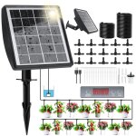 Kit d'arrosage solaire goutte à goutte, système d'irrigation goutte à goutte avec minuterie et tuyau ... Kit d'arrosage solaire goutte à goutte, système d'irrigation goutte à goutte avec minuterie et tuyau ...