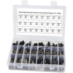 Kit d'assortiment de condensateurs lectrolytiques 24value 500pcs, gamme 0. 1uf - 1000uf