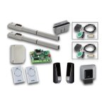 Kit d'automatisation pour portail battant 230v longmaster sg 104155 - faac